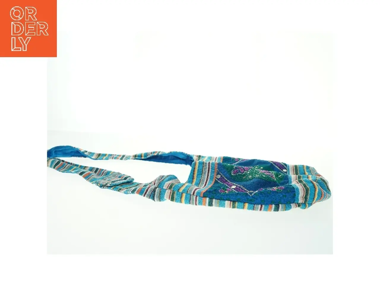 Billede 4 - Broderet stofskuldertaske (str. 40x33 cm)