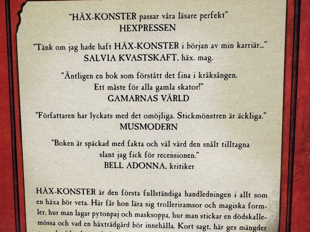 Billede 2 - HÅNDBOG for HEKSE (på svenska)