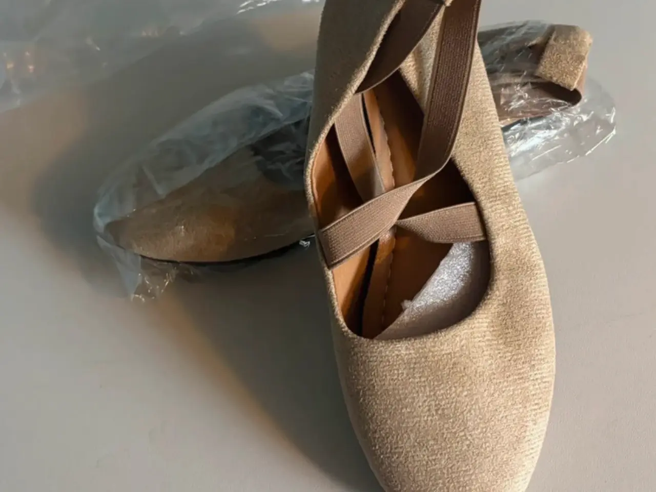 Billede 2 - Beige ballerinasko