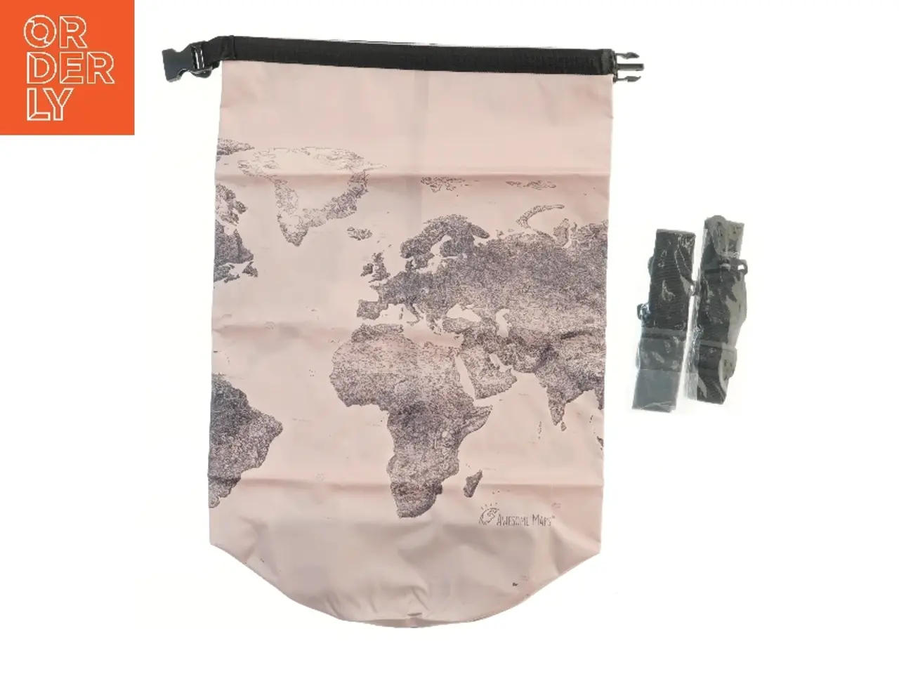 Billede 1 - Vandtæt rygsæk med verdenskort design fra Awesome Maps (str. 60x40 cm)