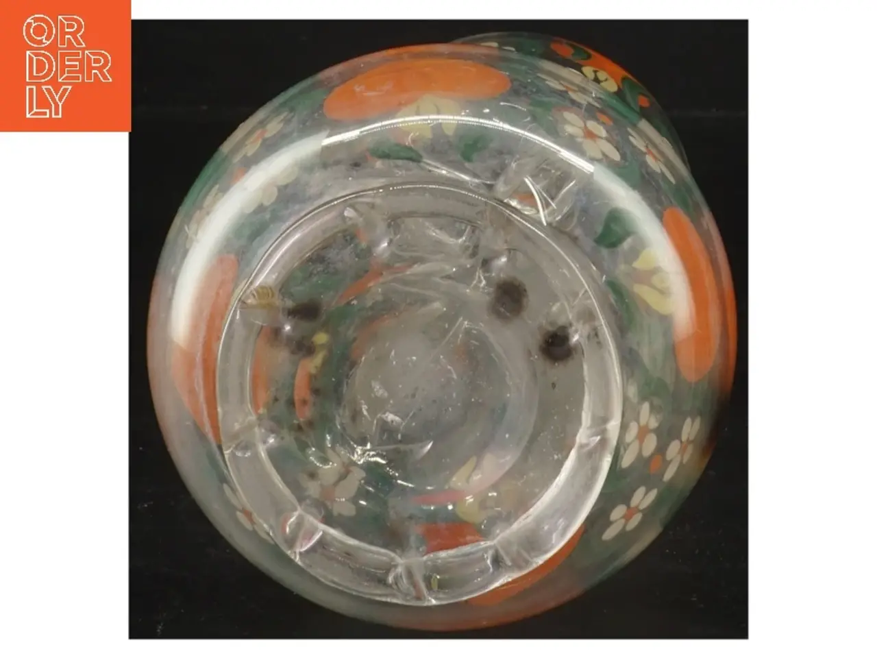 Billede 2 - Dekorativ karaffelsæt med glas (str. 28 og 11,5 cm)