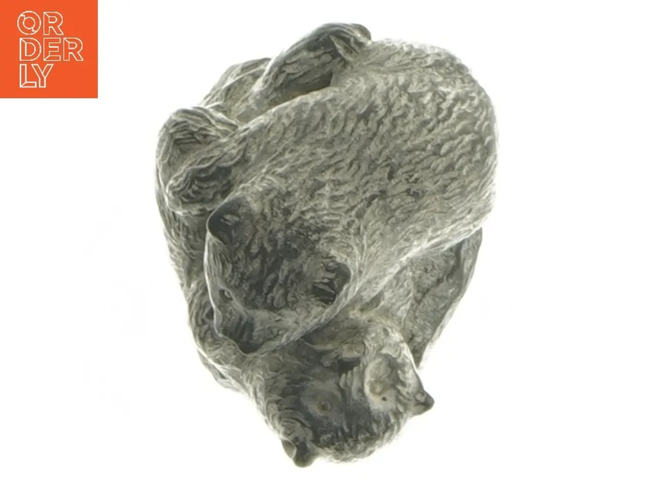 Billede 4 - Inuit figur i sten - Isbjørne (A Wolf Original), str. 5,5x4,5x6 cm