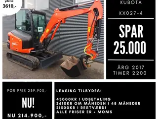 Kubota kx027-4