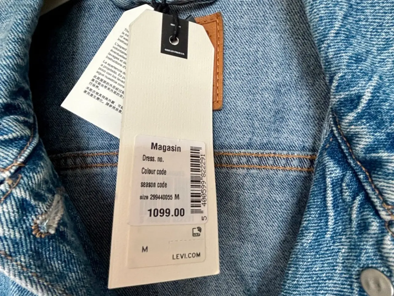 Billede 3 - Levi's, blå cowboyjakke, str M