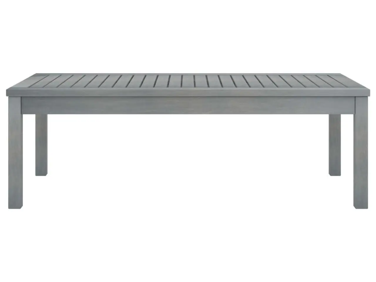 Billede 2 - Sofabord til haven 100 × 50 × 33 cm - massivt akacietræ, grå