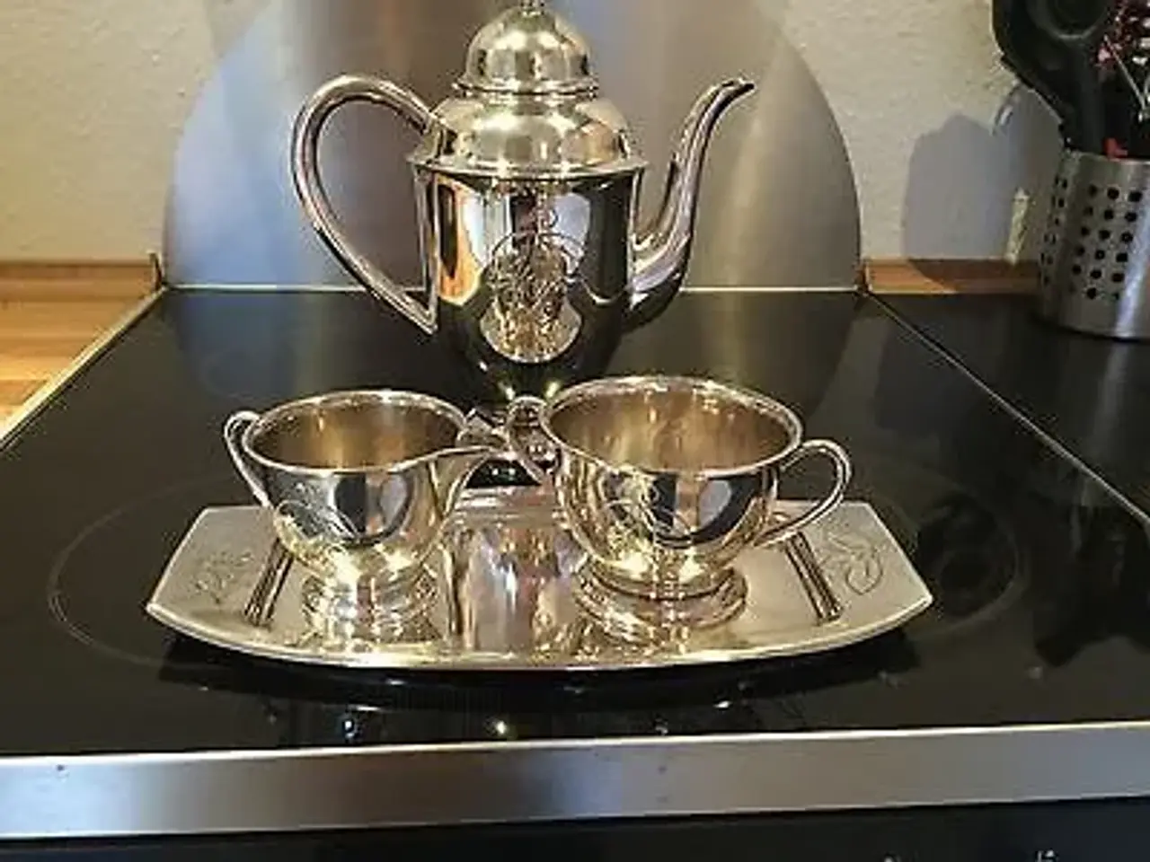 Billede 1 - Sølvkaffekandesæt
