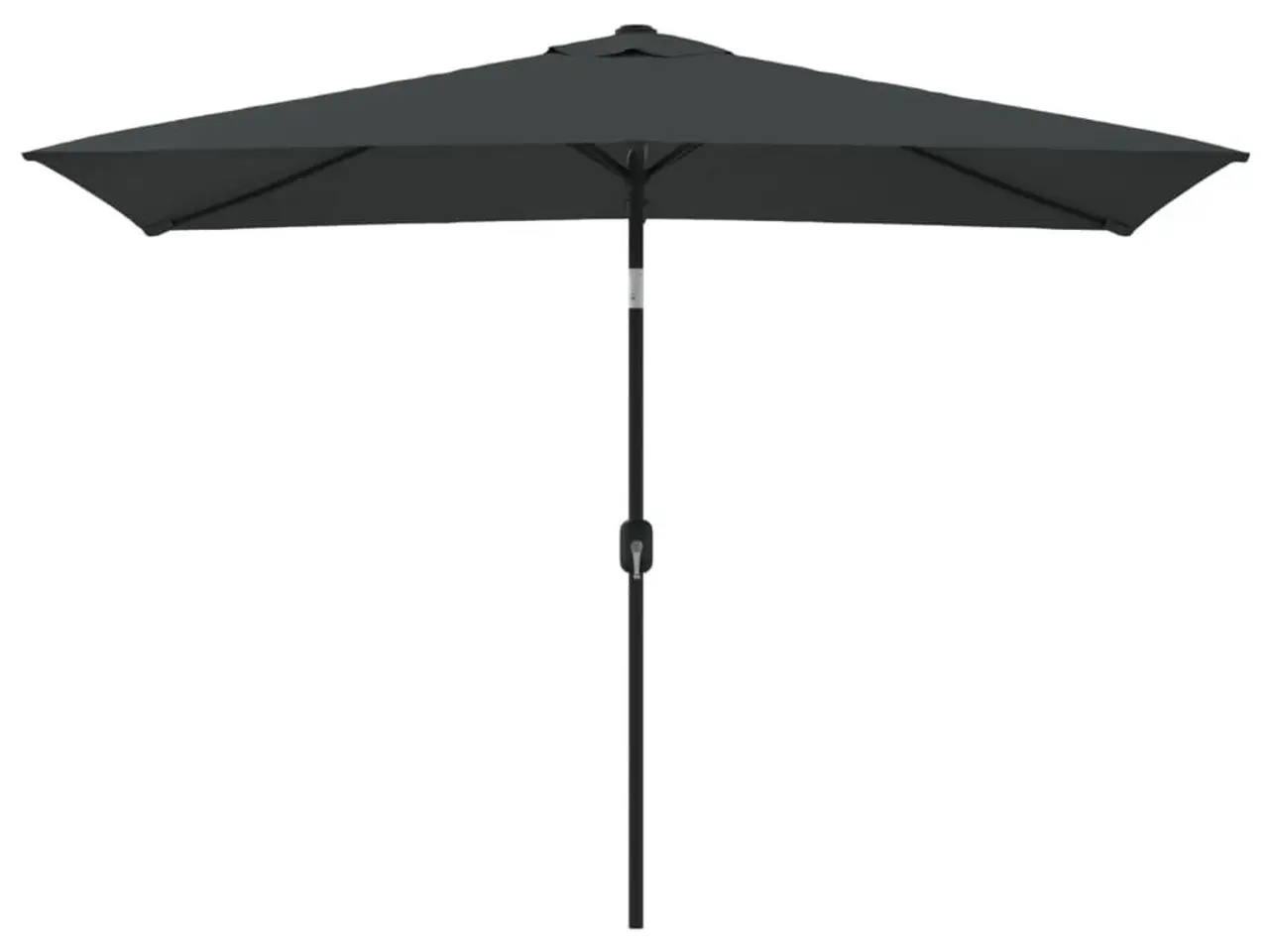Billede 2 - Parasol med metalstang 300×200 cm - antracitgrå