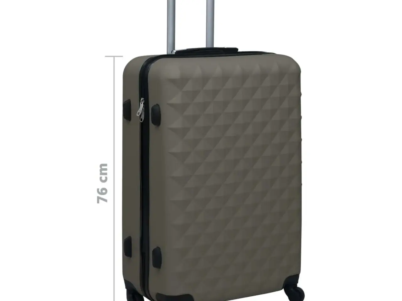 Billede 7 - Hardcase-kuffert i ABS - antracitgrå, 71 cm