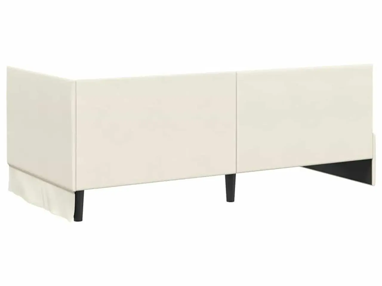 Billede 7 - Hjørnesengramme i fløjl - creme 90 x 200 cm