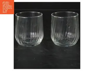 Glas drikkeglas (str. 7 cm. 2 styk)