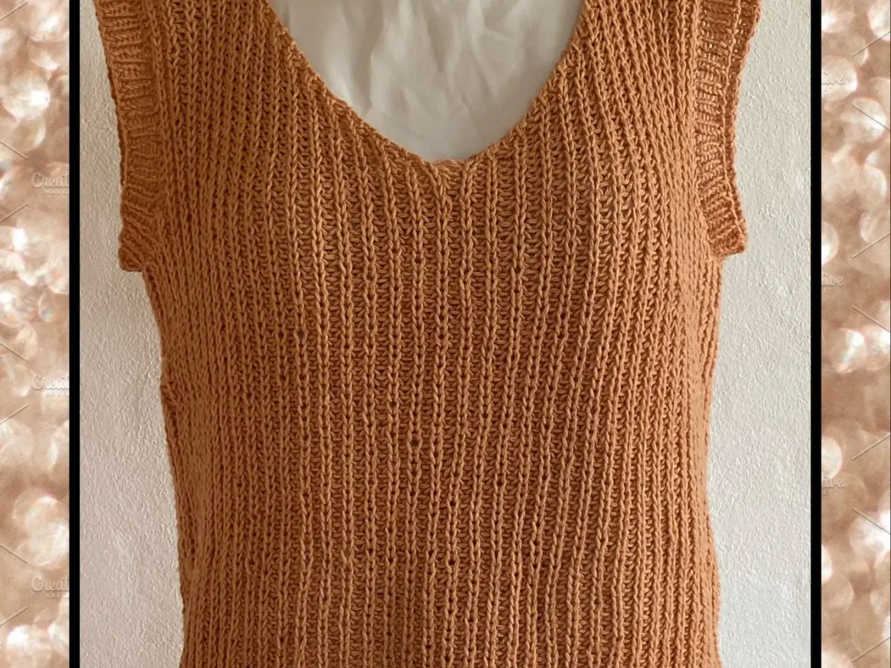 Billede 1 - Hjemmestrikket vest