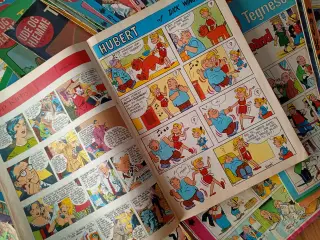 77 styk tegneserier fra Ude og Hjemme