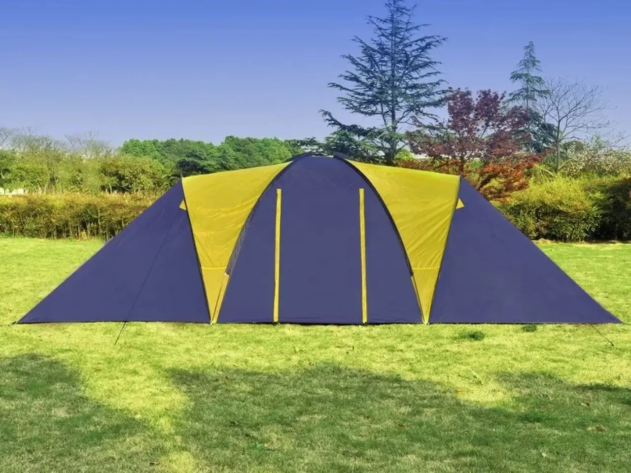 Billede 5 - Campingtelt til 9 personer - blå/gul med 3 rum