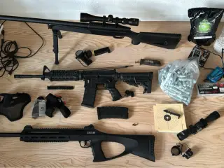 Softguns inkl. tilbehør