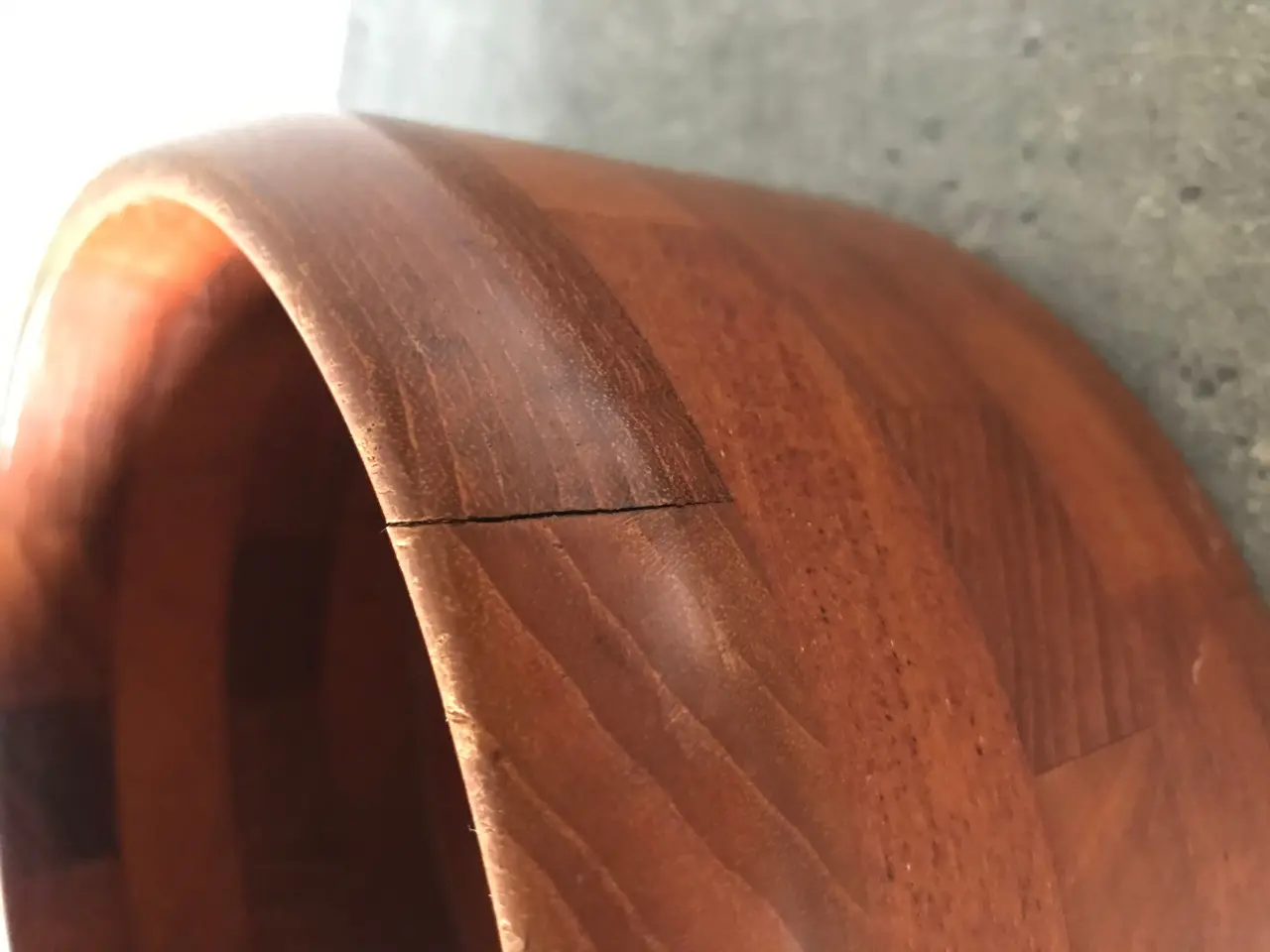 Billede 4 - Stor retro teak skål