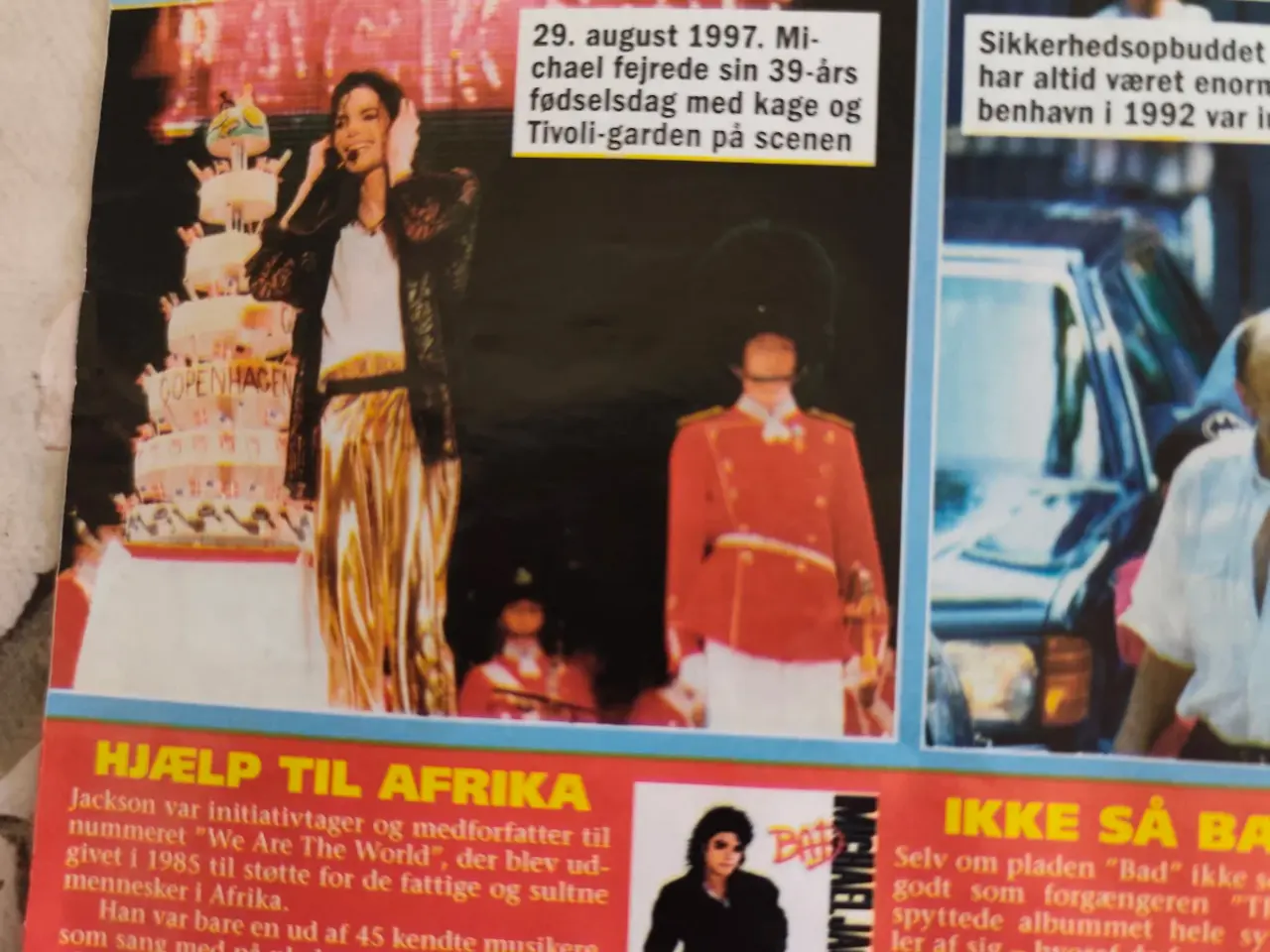 Billede 8 - Aviser mm. fra Michael Jackson besøgte KBH