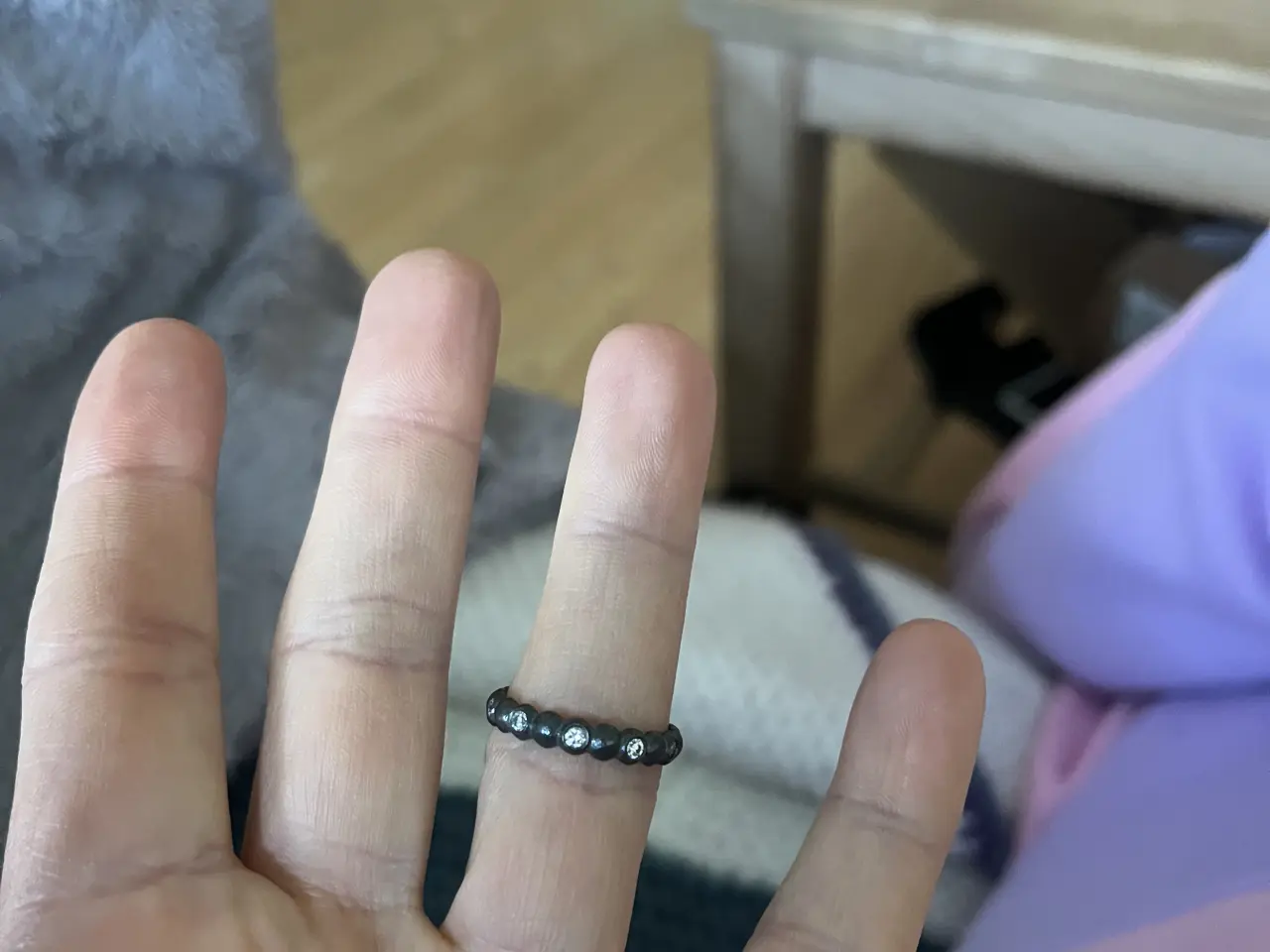 Billede 3 - Spinning ring med sten