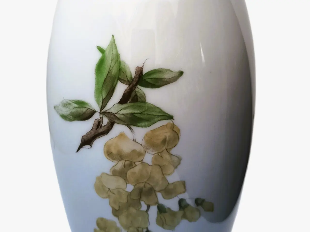Billede 1 - B&G - Vase med håndmalet guldregn - 62/254