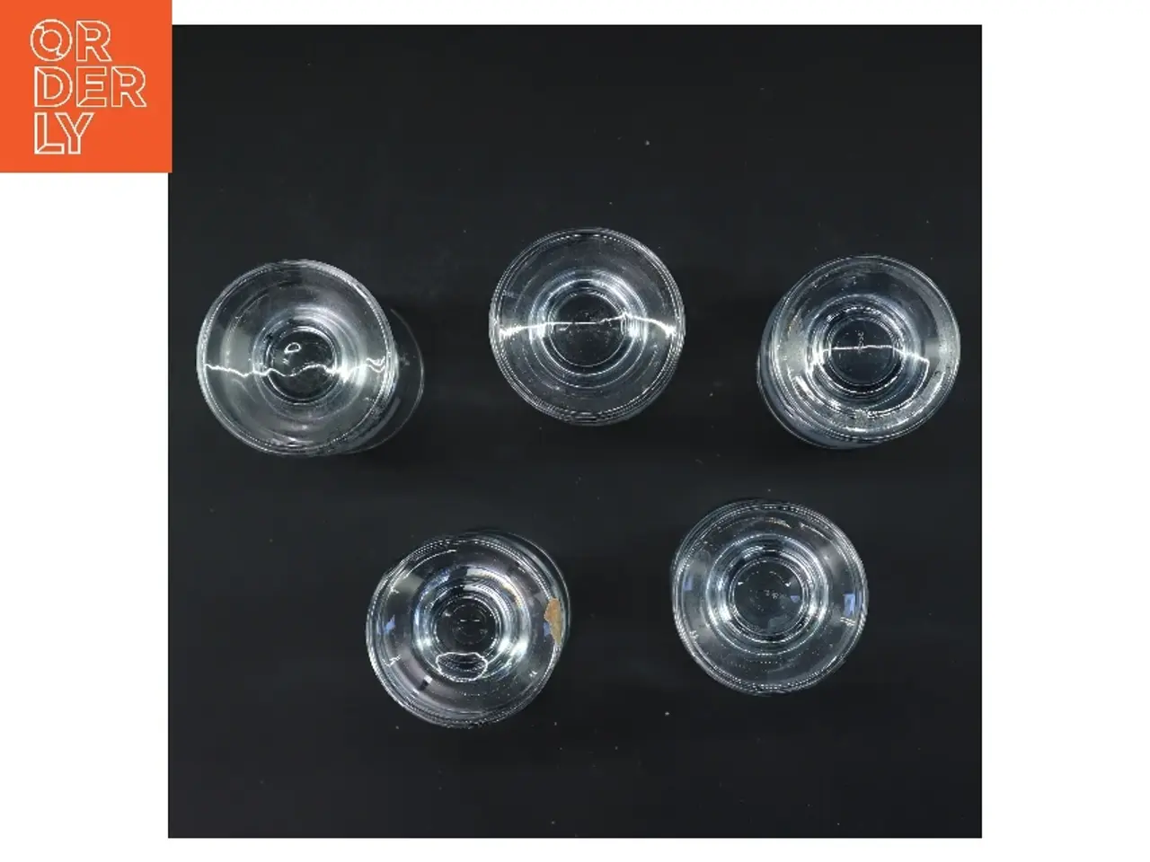 Billede 2 - Graverede glas, 5 stk (str. 5 stk Ø 6,5 cm længde 12,5 cm)