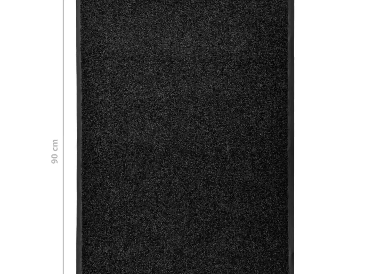 Billede 6 - Vaskbar dørmåtte 60×90 cm - sort, indendørs/udendørs