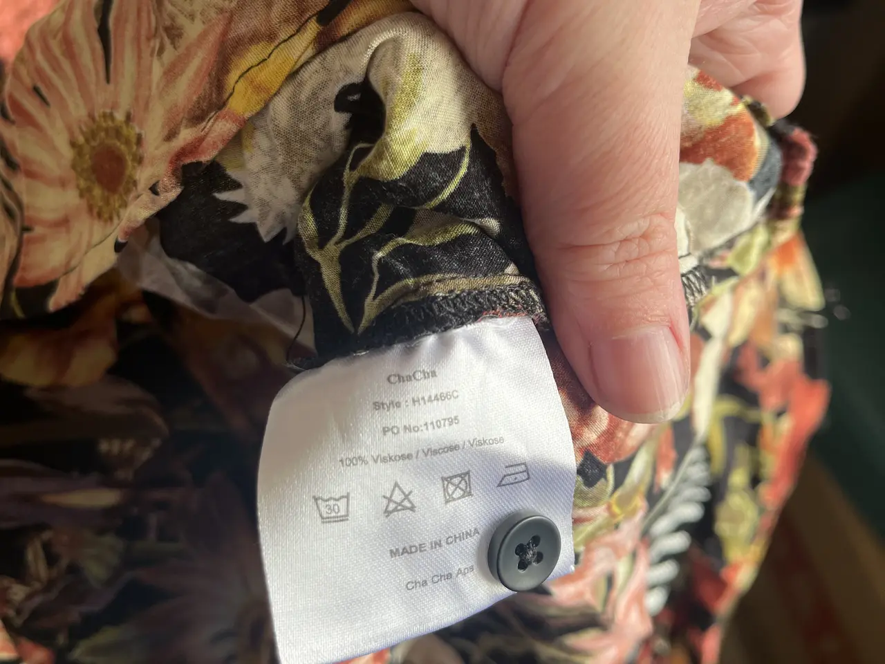 Billede 5 - Blomstret bluse fra ChaCha