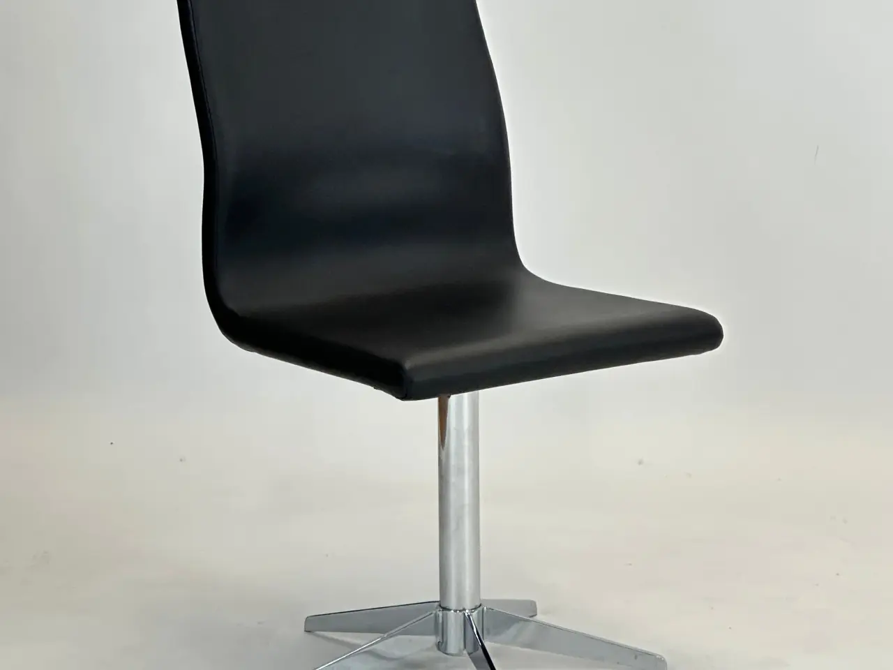 Billede 1 - Stol – Sort med Krom Stel
