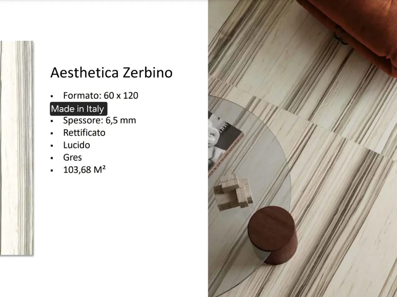 Billede 1 - Aesthetica Zerbino 60x120 cm