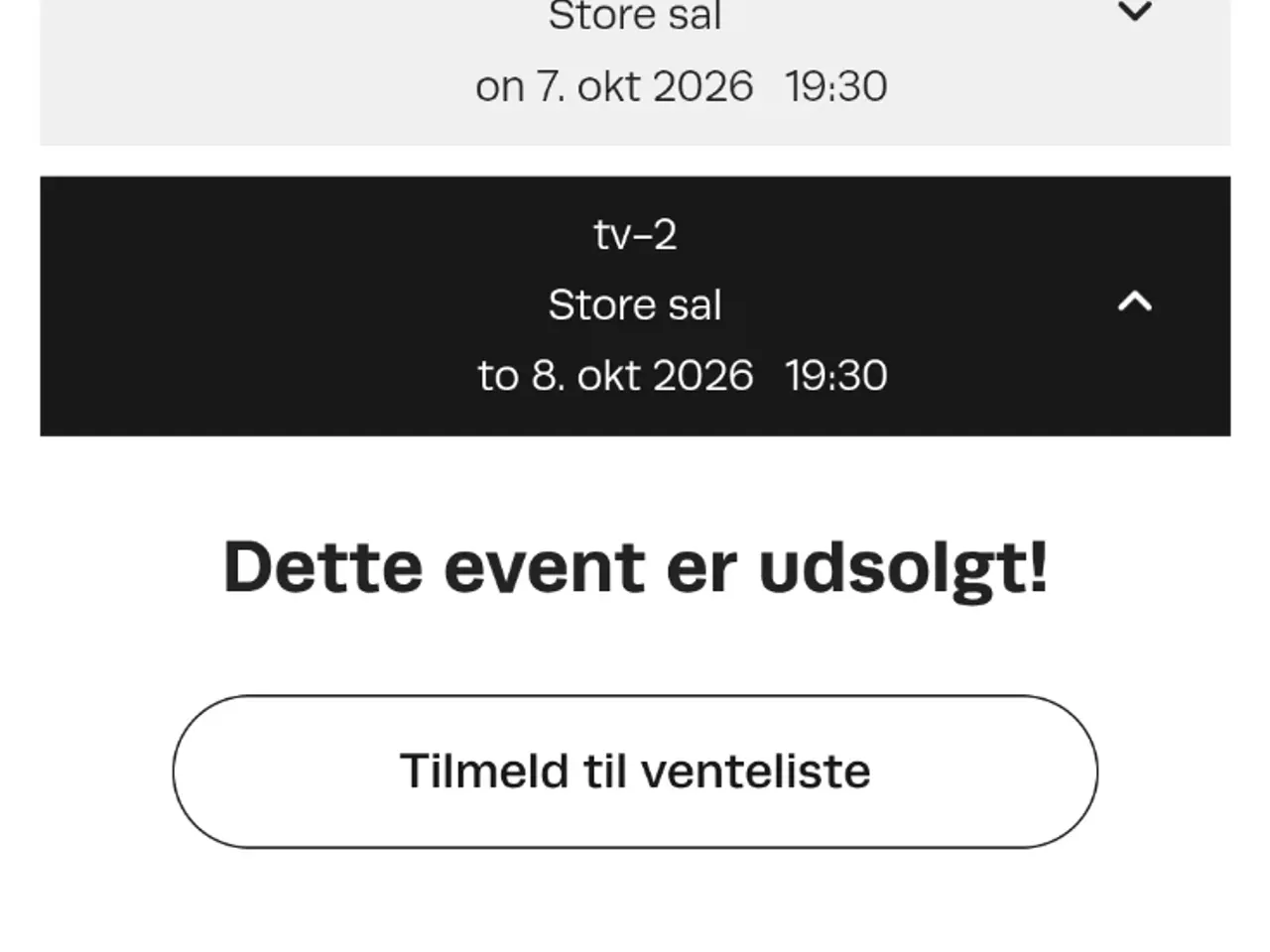 Billede 1 - Koncertbilletter tv-2 i Musklhuset