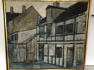 Flot maleri fra Kurt Nedergaard 66x77cm