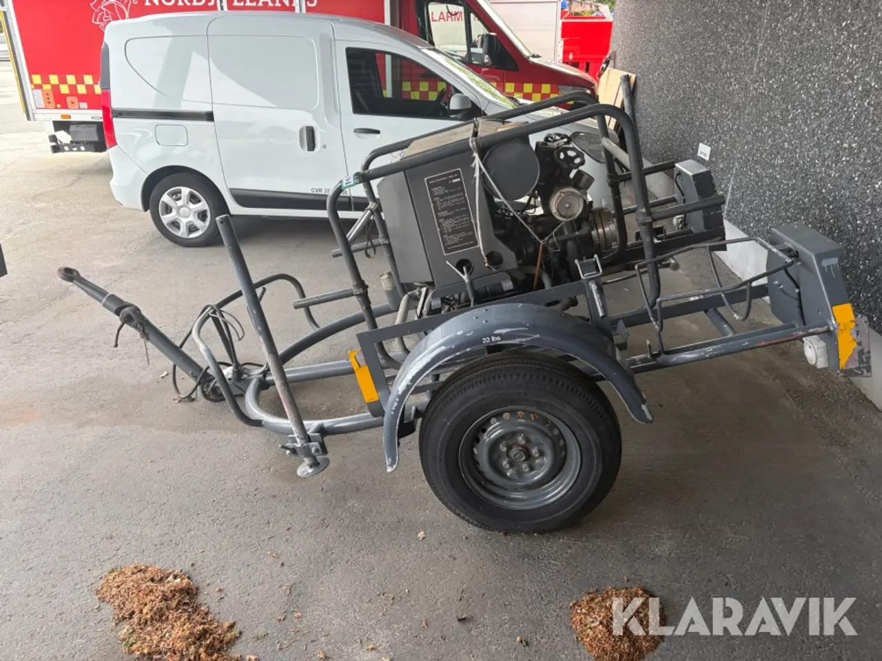 Billede 2 - Vandforsyningsenhed / brandpumpe på trailer Svanehøj CF100 1200 bobbel motor