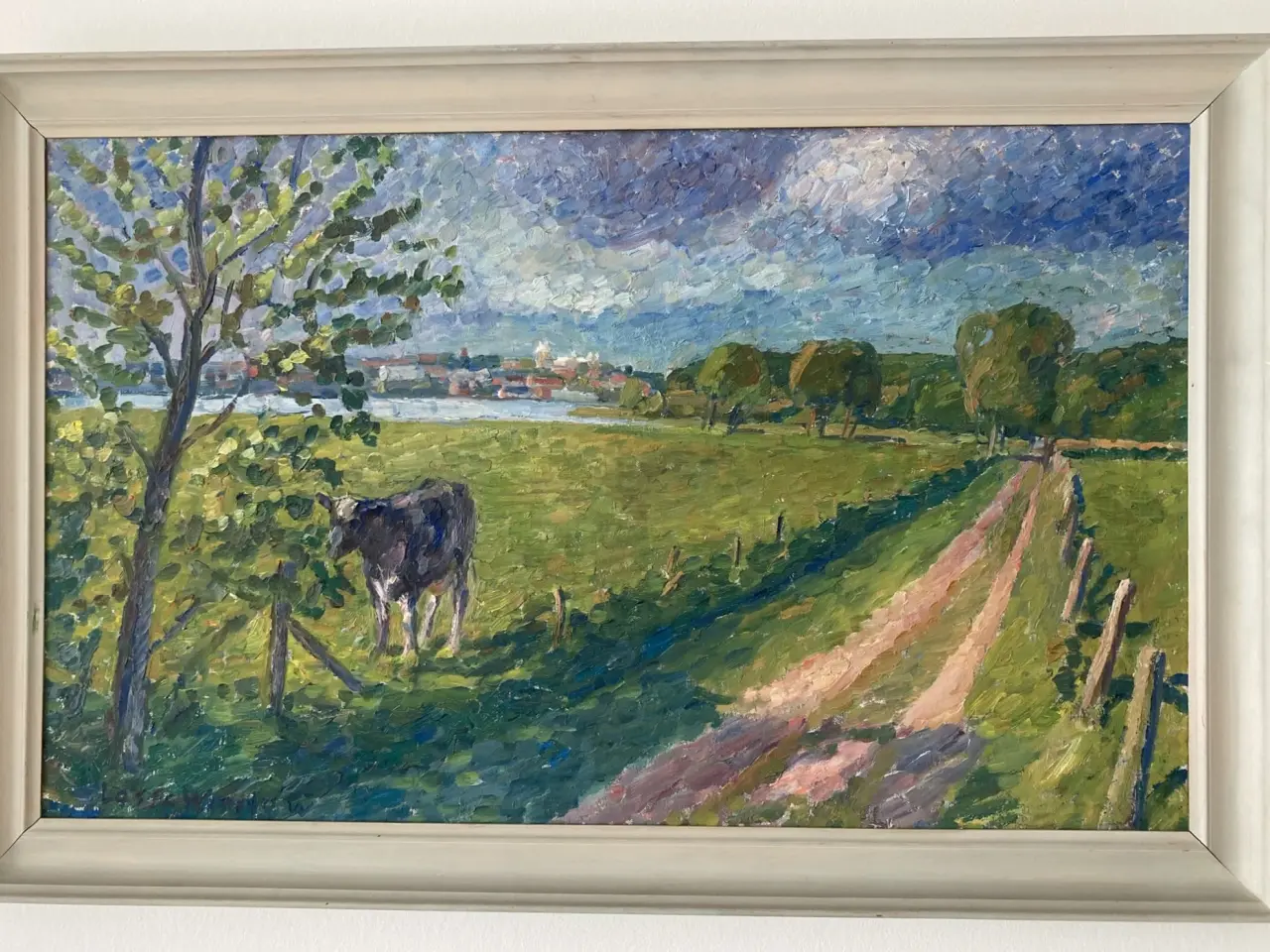 Billede 1 - Lasse Winslev 73x112 m. ramme. Lærred 60x 100