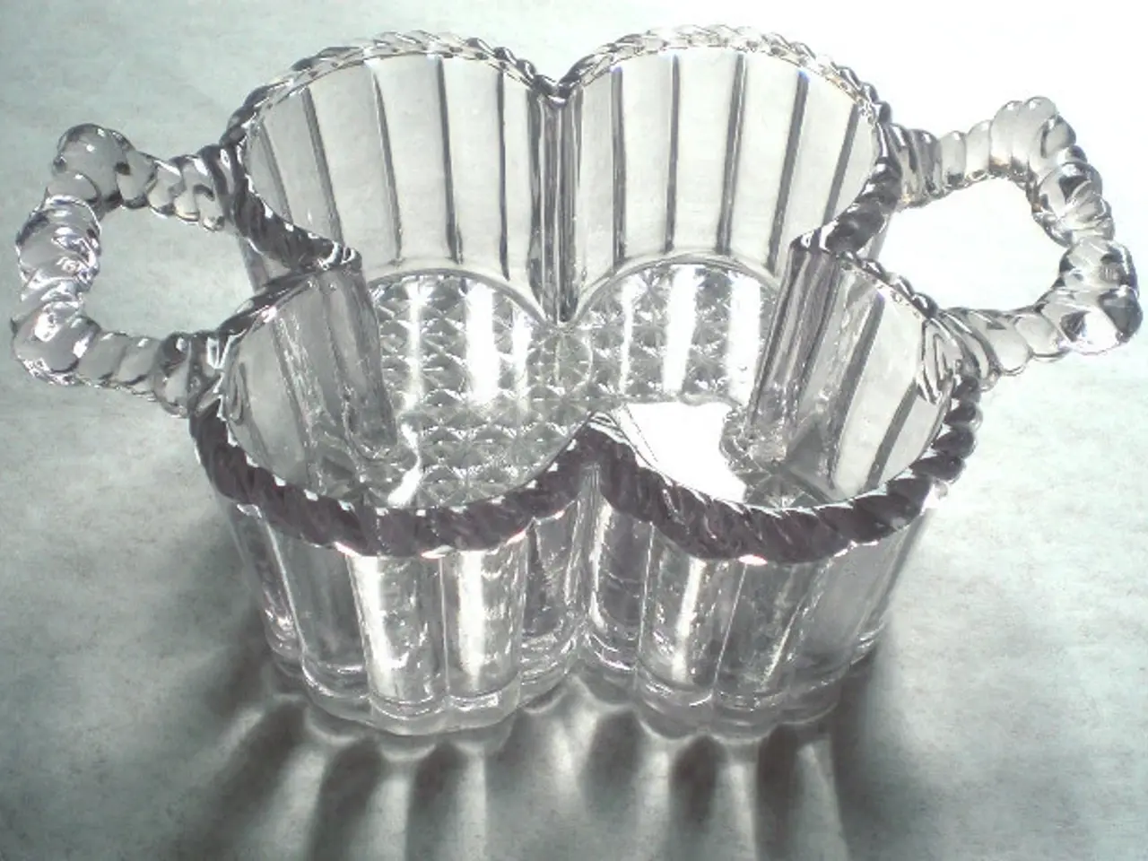 Billede 6 - Plat de ménage, sølv-glas