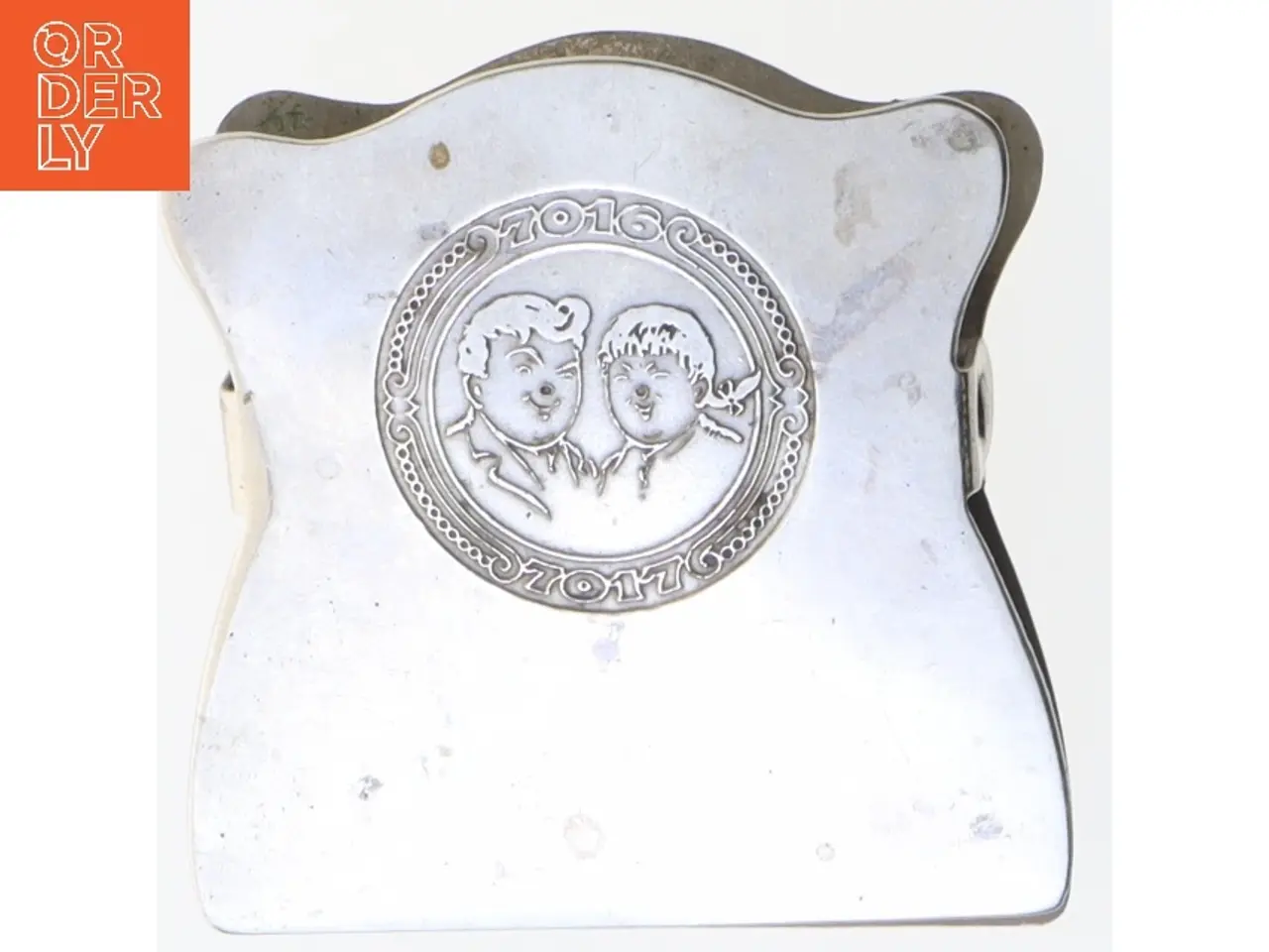 Billede 1 - Antik metalklemme (str. 6x6 cm)