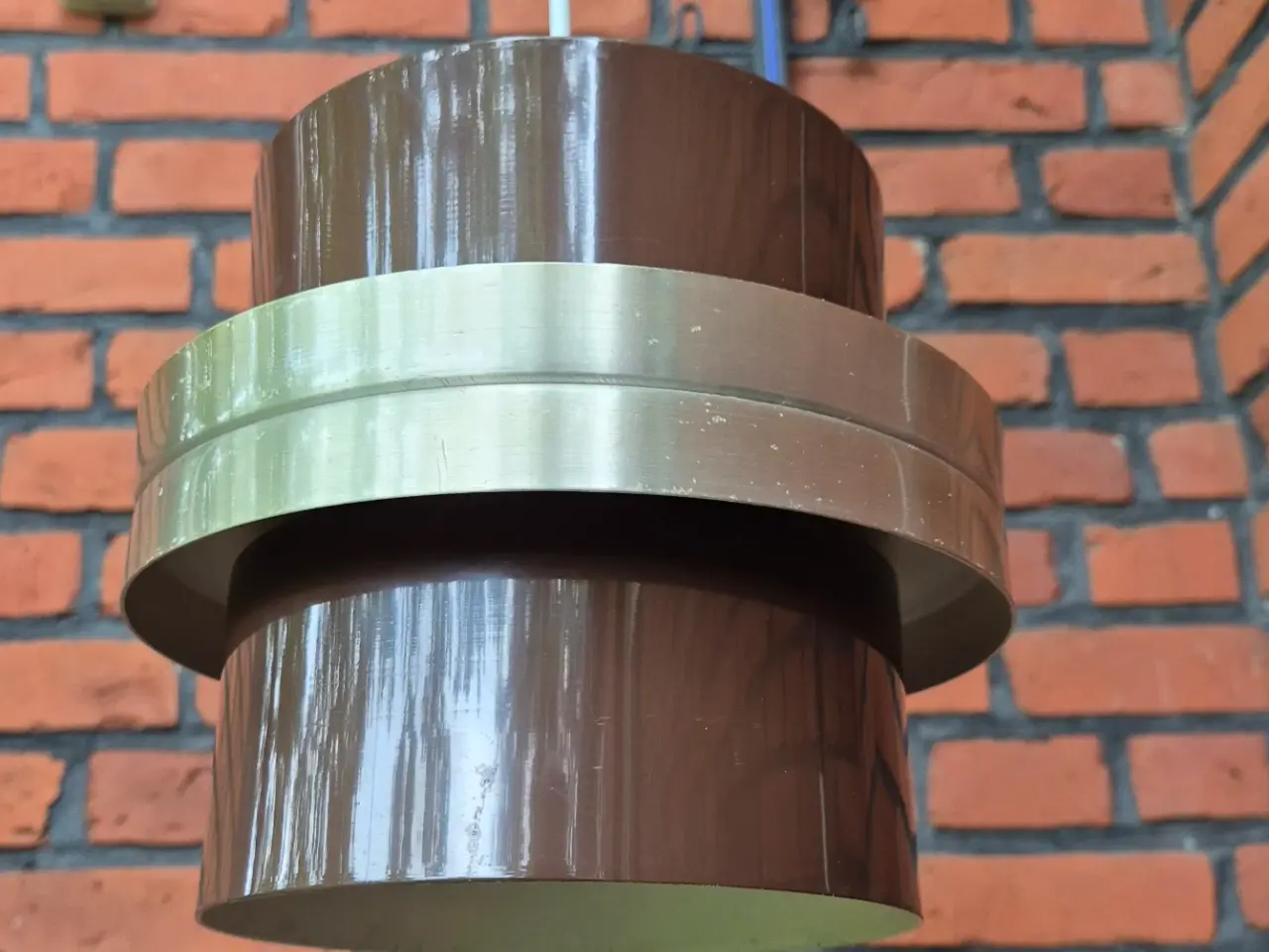 Billede 2 - Brun retrolampe med hyggeligt lys