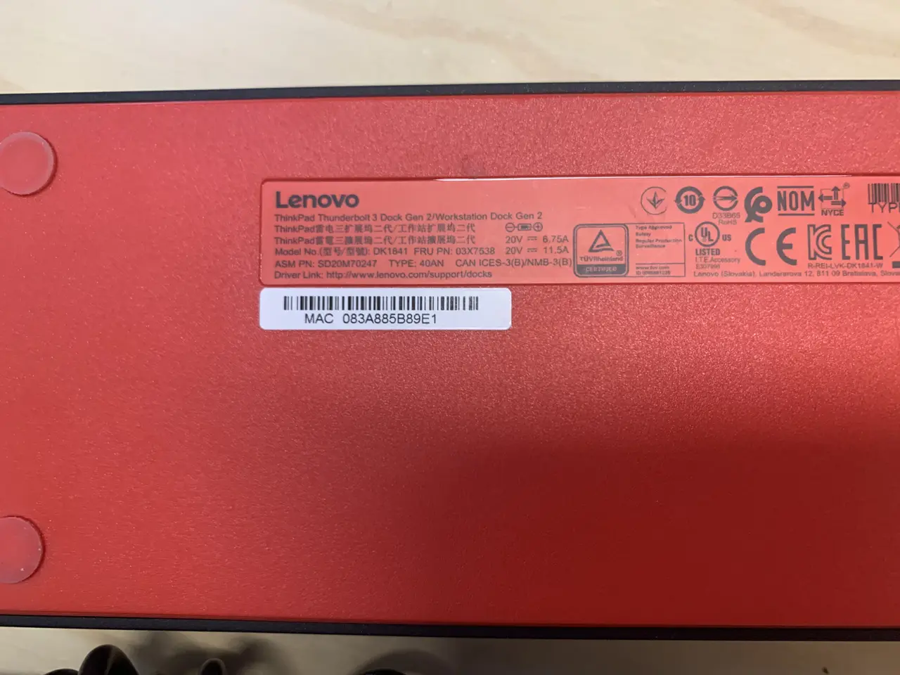 Billede 9 - Lenovo ThinkPad Thunderbolt 3 Workstation Dock