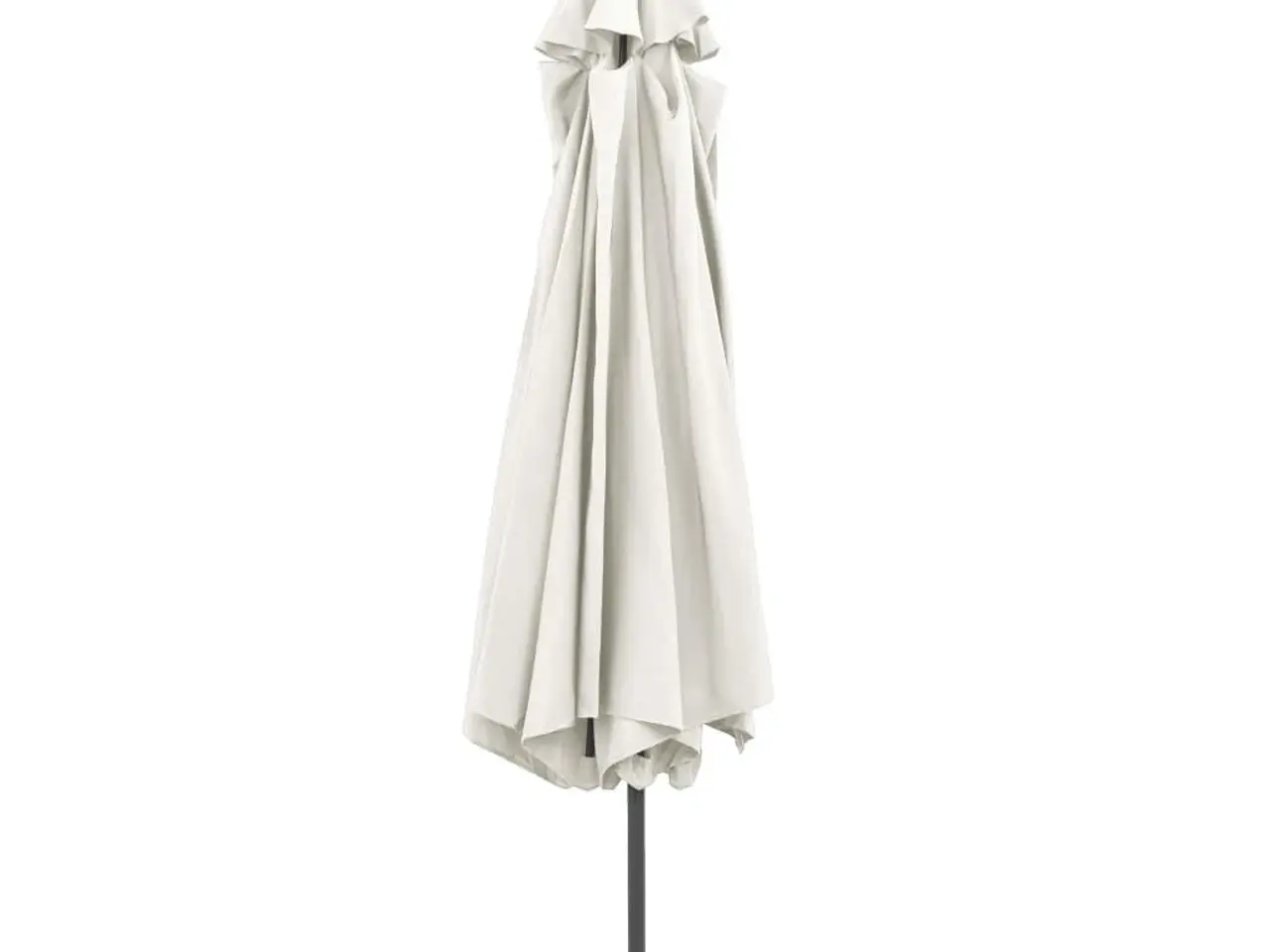 Billede 5 - Parasol 390 cm med metalstang - sandfarvet