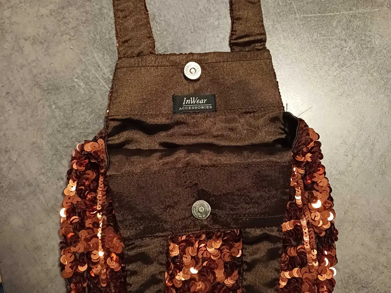 Billede 2 - Taske fest håndtaske pailletter InWear