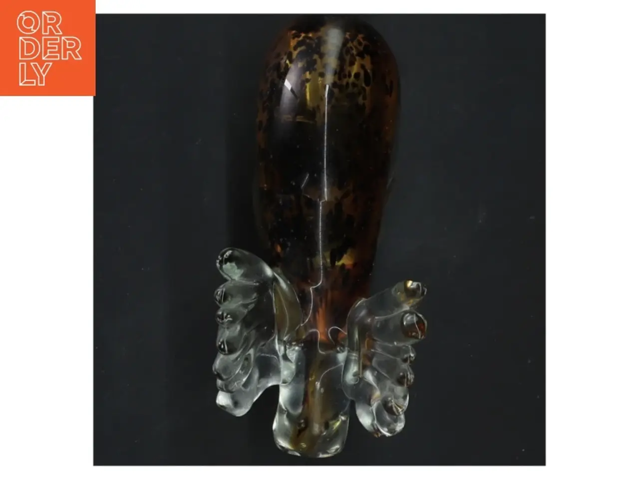 Billede 3 - Glasfigur af en elg (str. 14x14 cm)
