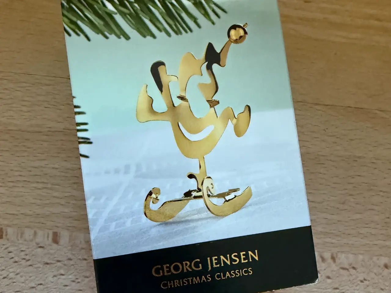 Billede 1 - Georg Jensen Christmas nisse på kælk 