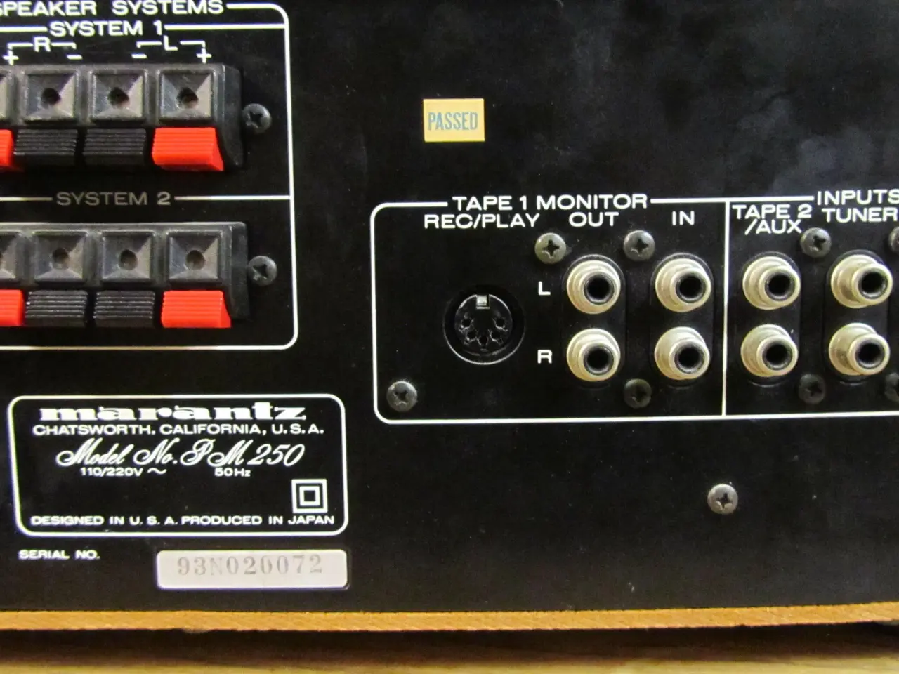 Billede 4 - VINTAGE MARANTZ PM-250 FORSTÆRKER