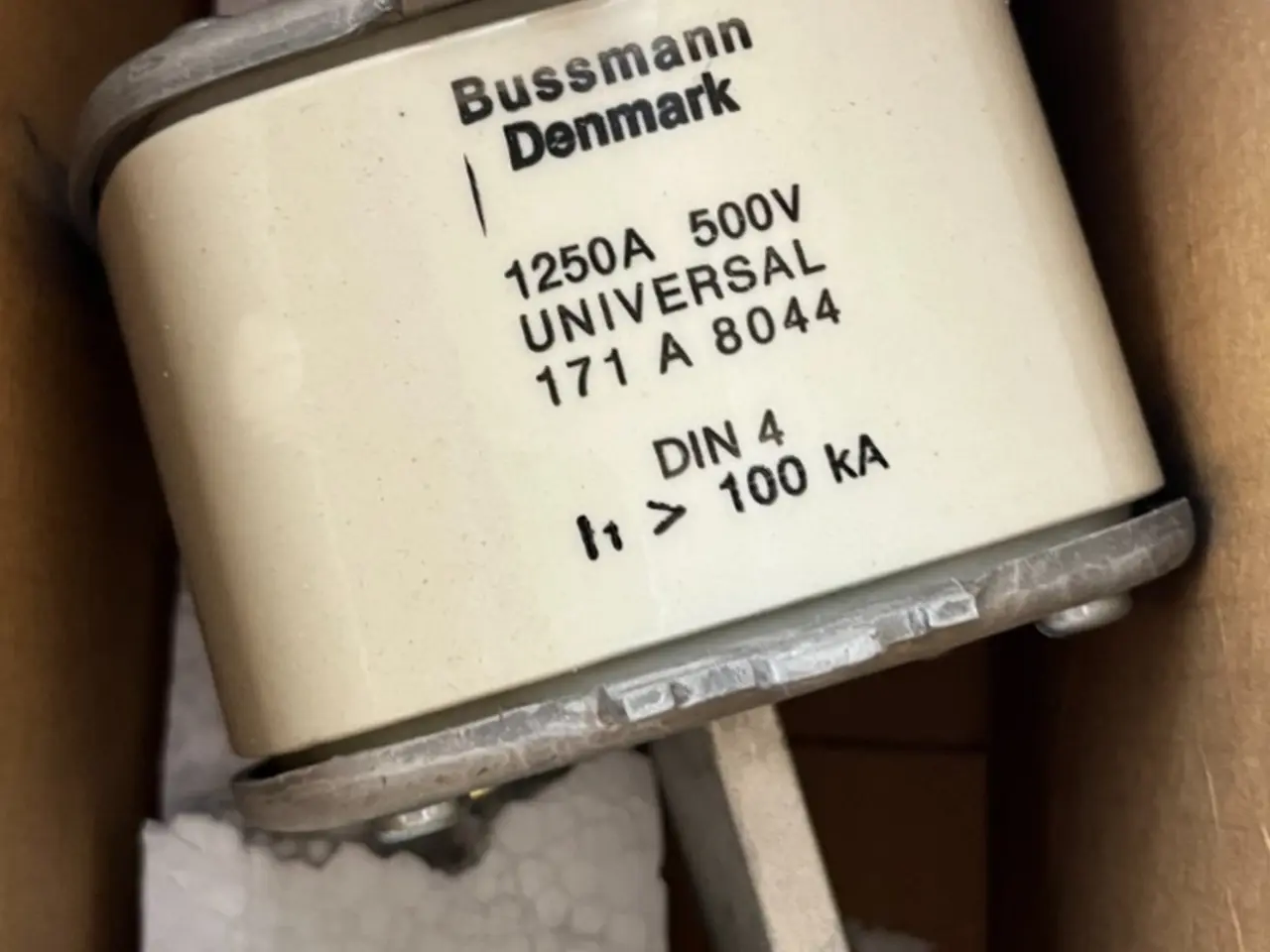 Billede 1 - Bussmann 171A8044 Universal DIN 4 Fuse 1250A 500V