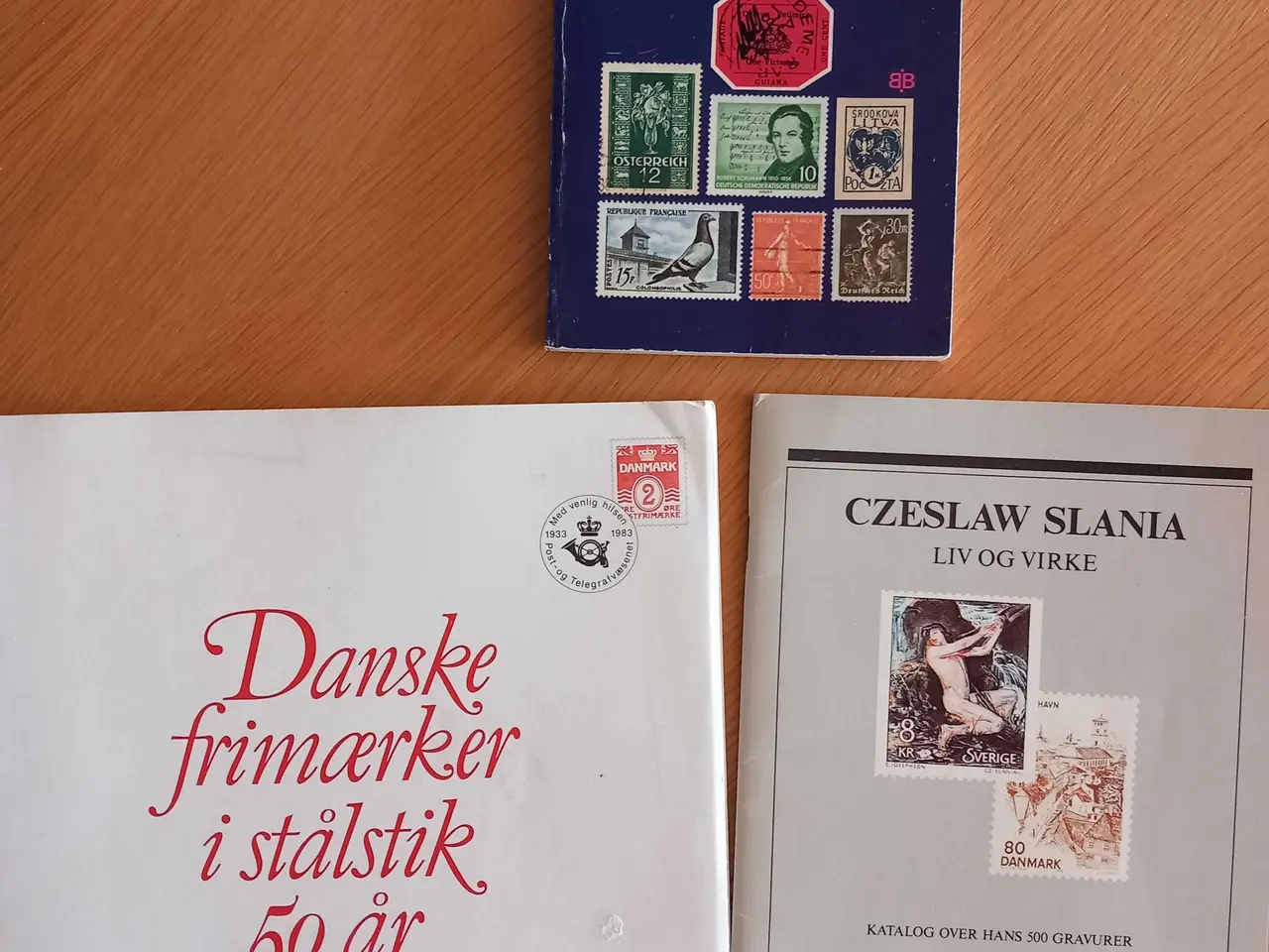 Billede 1 - 3 bøger om frimærker
