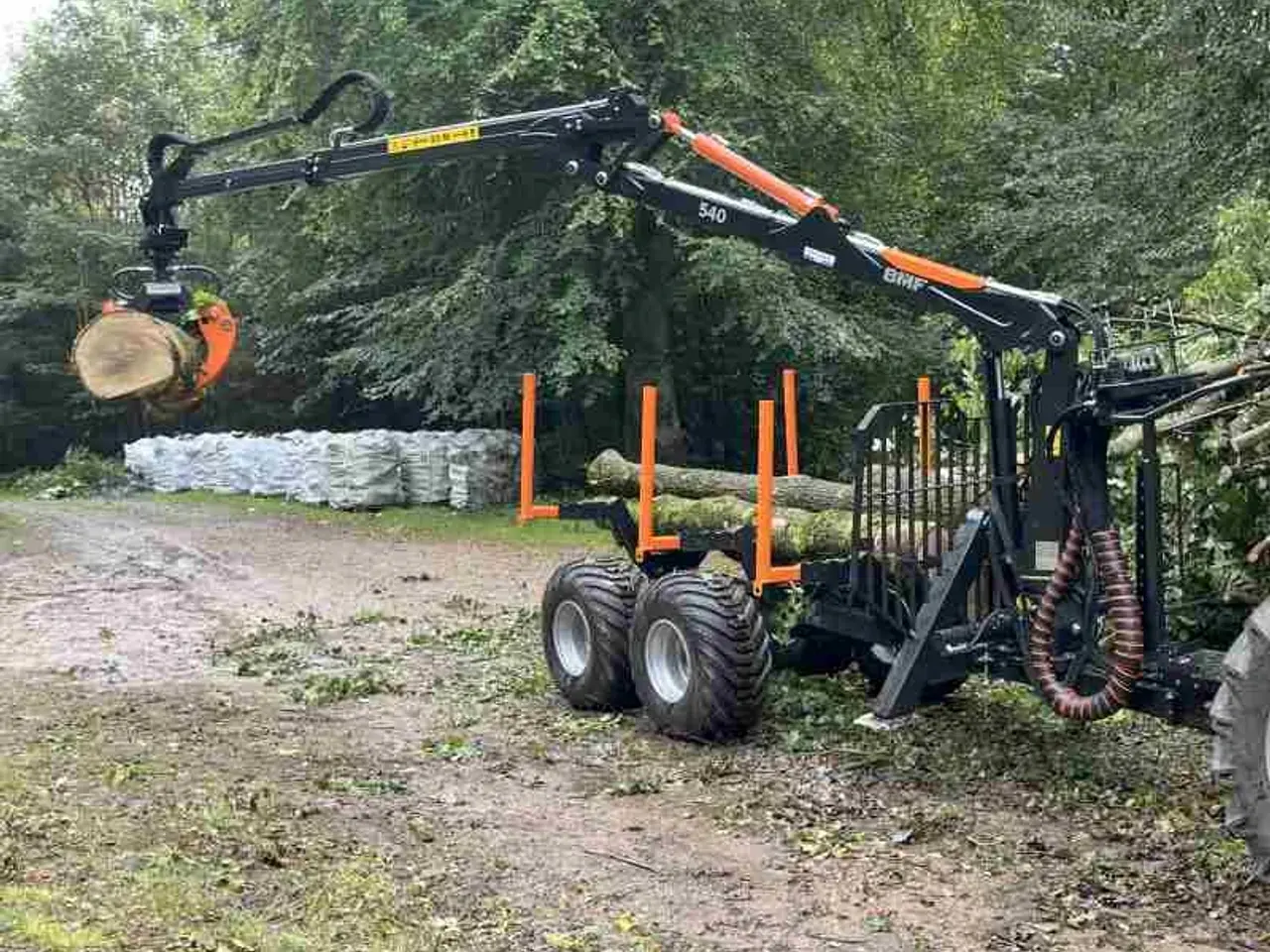 Billede 3 - 5 t BMF skovvogn med 4,3 m kran