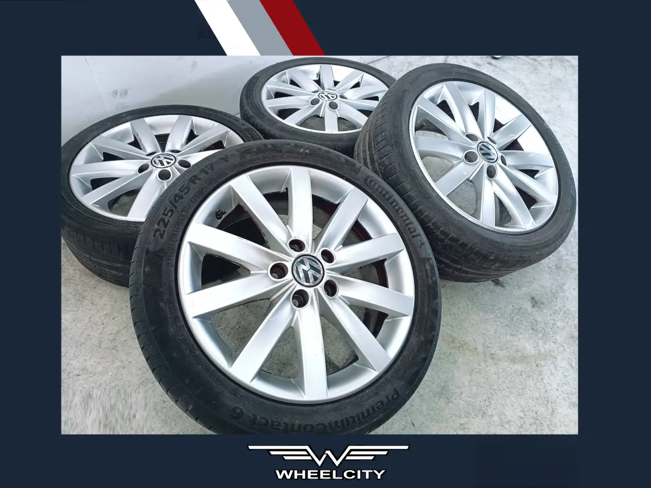 Billede 1 - 5x112 17" ET54 nav 57,1ø VW fælge