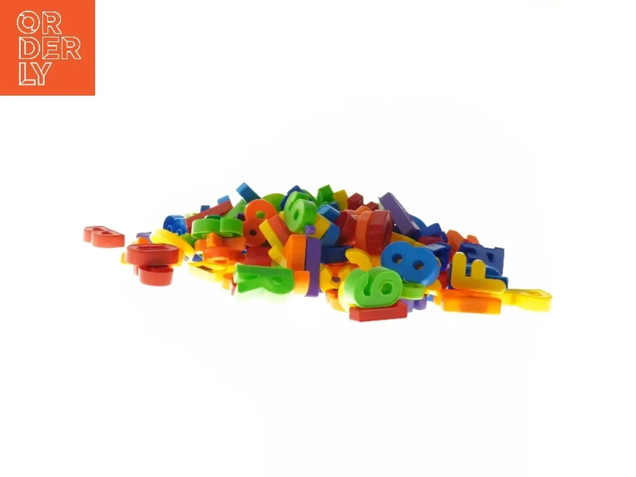 Billede 2 - Farverige plastmagnet bogstaver og tal