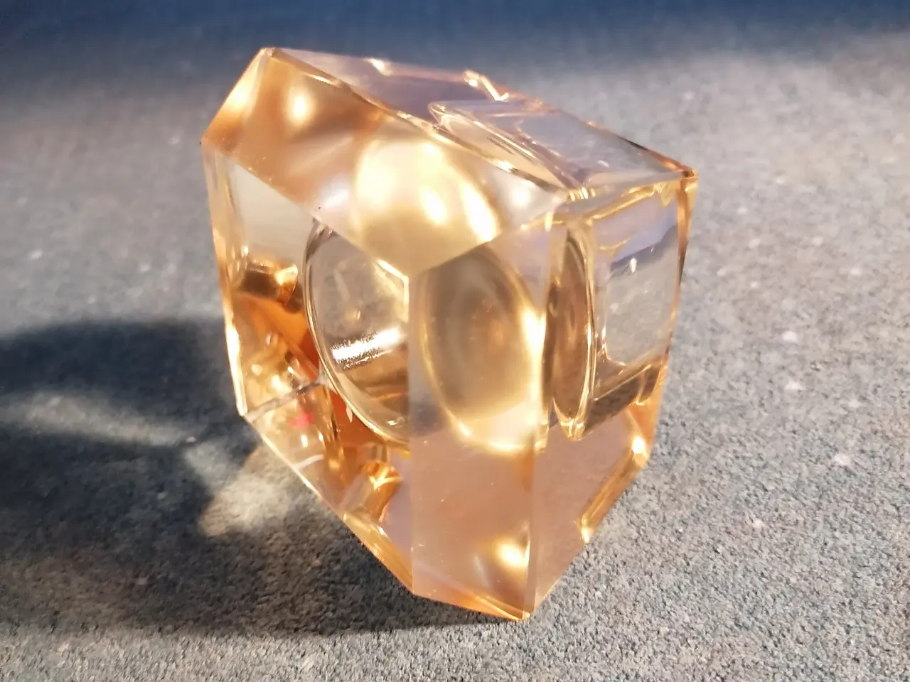 Billede 6 - Smuk Massiv Glas Lysestage