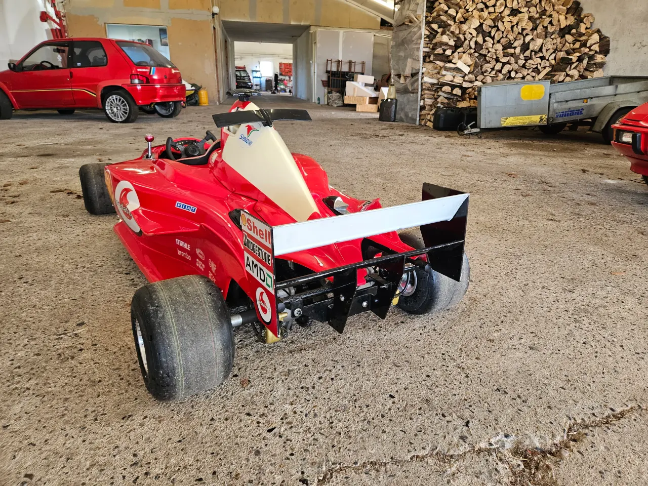 Billede 5 - Sjov lille børne Ferrari Forme 1