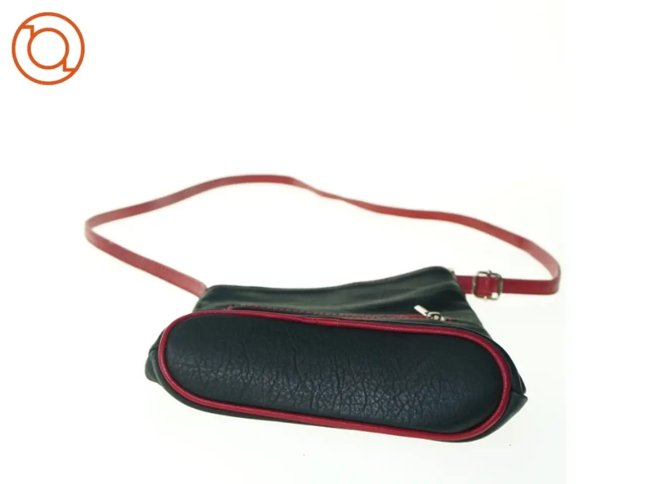 Billede 3 - Retro Vintage Tofarvet læder Crossbody Taske (str. 22 x 20 cm)