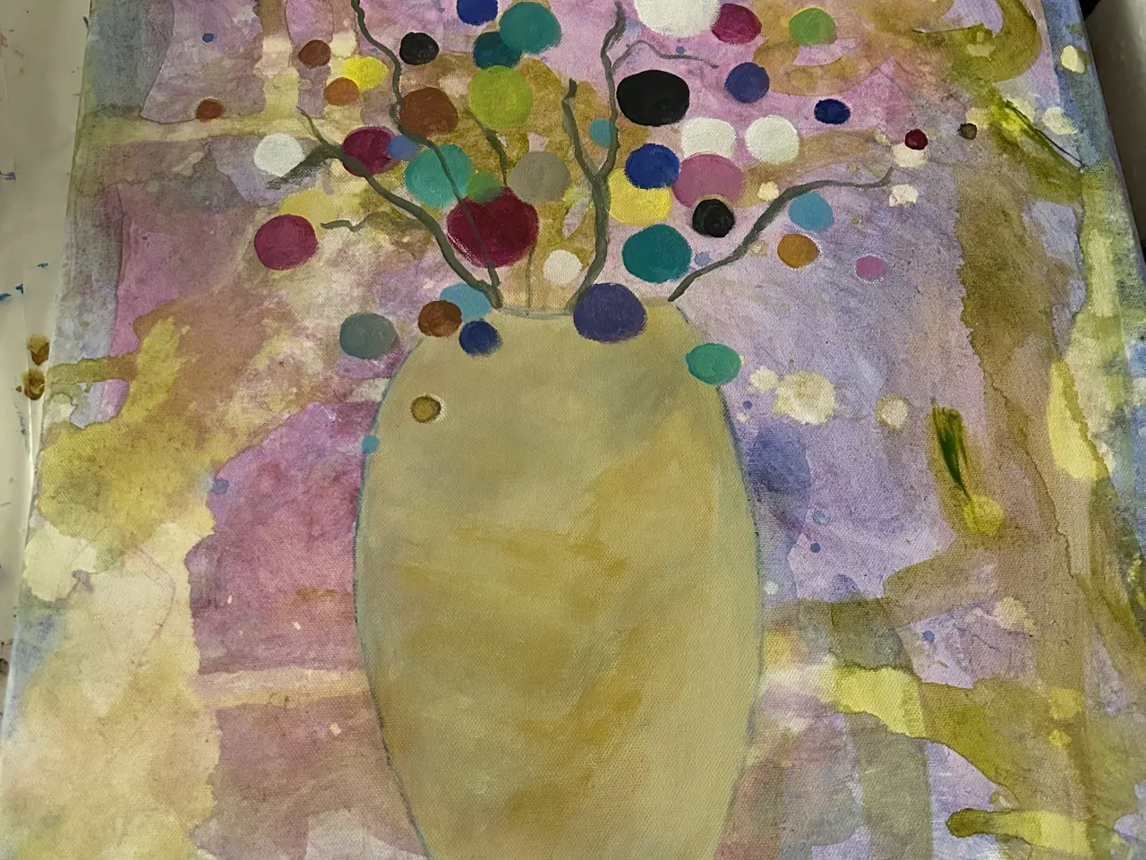 Billede 1 - Maleri i glade farver 50x60 cm