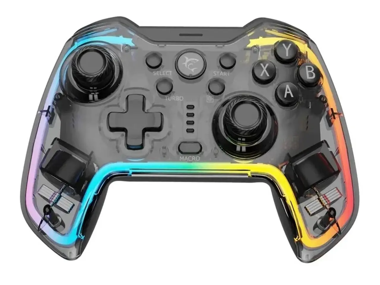 Billede 1 - White Shark PRAETORIAN BT RGB Gamepad Klar/Sort